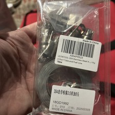 304 Stainless Steel Hose Clamp Assortment Kit DIY Cut-To-Fit Metal Strap