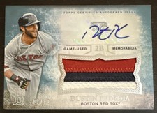 Dustin PEDROIA🔥2015 Topps Triple Threads SAPPHIRE Unity AUTO Patch Relic 2/10💥