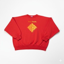 Reebok Men's Extra Large VTG Cross Training Sweatshirt Red Pullover