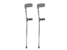 MPM Forearm Aluminum Crutches 1 Pair , Adjustable with Handle Pad, For Adults