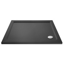 900mm x 700mm Premium Rectangular Shower Tray - Slate Grey
