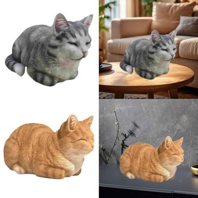 Katze Figur schlafende Katze Statue Deko Modell Neuheit niedliche Katze Skulptur