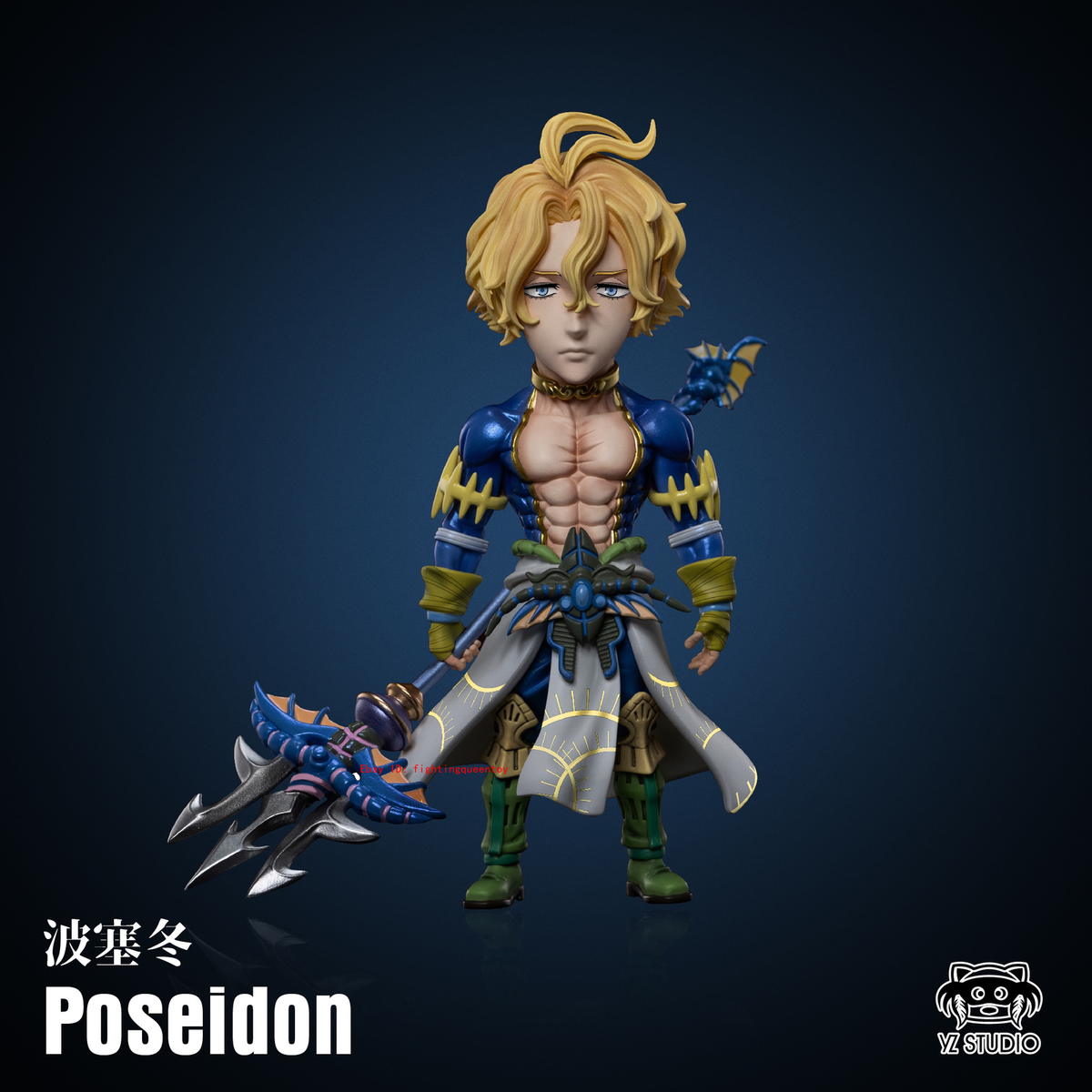 YZ Studio Poseidon Record of Ragnarok WCF Statue 9.4cm Figure