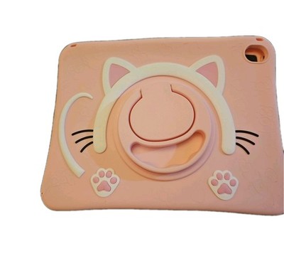 for iPad Pro 11 Inch Case 2024 Girls Cute Cat Kawaii Cover Girly 3D Cartoon Wome