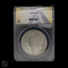 1904-O Morgan Silver Dollar ANACS MS64 -E221