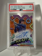 2024 Topps Pristine Pete Crow-Armstrong RC Oh Snap! Orange Auto #d /25 PSA 9