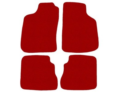 Basic Fußmatten, Autoteppiche für SAAB 9-3 I 1998-08.2002 Rot x14 Rand