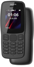 Nokia 106 Unlocked Dual SIM Phone (2018) - Brand New Black, Free Shipping UK