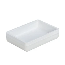 Mainstays Frosted White Plastic Soap Dish