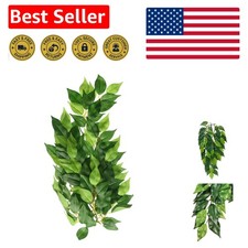 Medium Silk Ficus Terrarium Plant - Realistic Decor for Reptiles and Amphibians