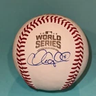 CHRIS COGHLAN (Cubs) Signed Official 2016 WORLD SERIES Baseball Beckett (BAS)
