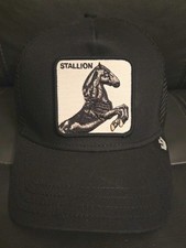 Goorin Bros The Farm The Stallion Black Trucker Hat Adjustable - New With Tags