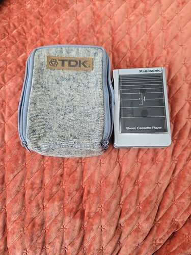 TDK Denim Case, PANASONIC  CASSETTE PLAYER,Complete Original  FREE SHIPPING USA