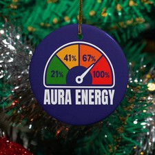 67 Aura Energy Ceramic Christmas Ornament - Six Seven Xmas Holiday Keepsake