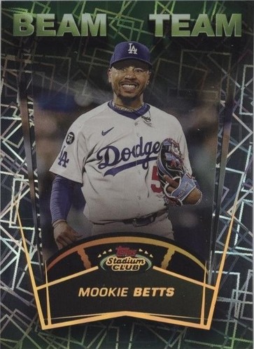 2025 Topps Stadium Club Mookie Betts Green Foil Parallel /199 LA