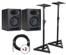PreSonus Eris Studio 5 5.25-inch Powered Studio Monitors with Stands and Cables