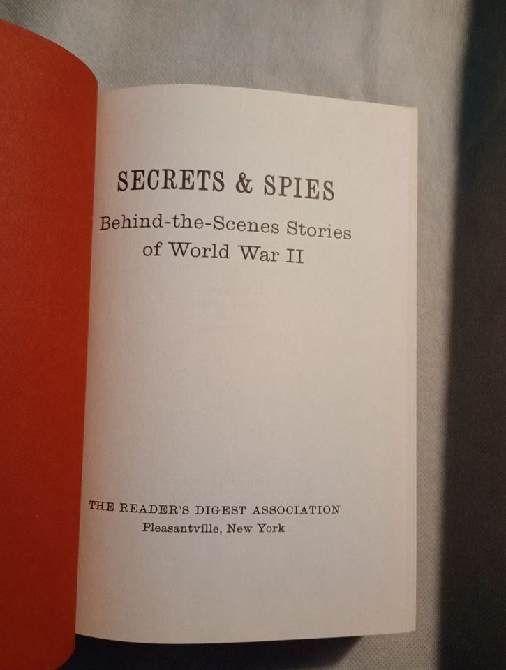 Secrets & Spies: Behind the Scenes Stories of World War II 1964 HARDCOVER  — 第 3/4 张图片