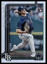 Mason Montgomery Rookie 2025 Topps Rainbow Foil Tampa Bay Rays #369