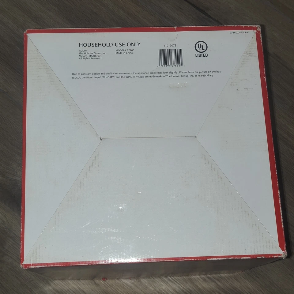 RIVAL WING-IT RED FRYER 适用于鸡翅膀 CF160 摇摆 TONGS COOKBOOK NOB 全新 — 第 4/4 张图片