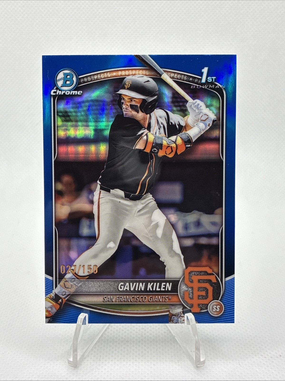 2025 Bowman Draft - Chrome Gavin Kilen #BDC-40 Blue Refractor /150 (RC)