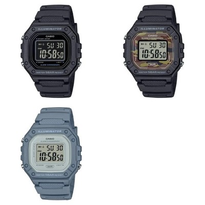 Casio Collection Herrenuhren W-218H-1BJF, 5BJF, HC-2AJF Schwarz, Blau Fr Japan