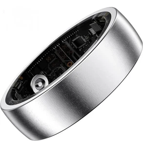 Fitness Tracker Smart Bague Heart Rate Blood Oxygen Sommeil Monitor Taille 8 argent