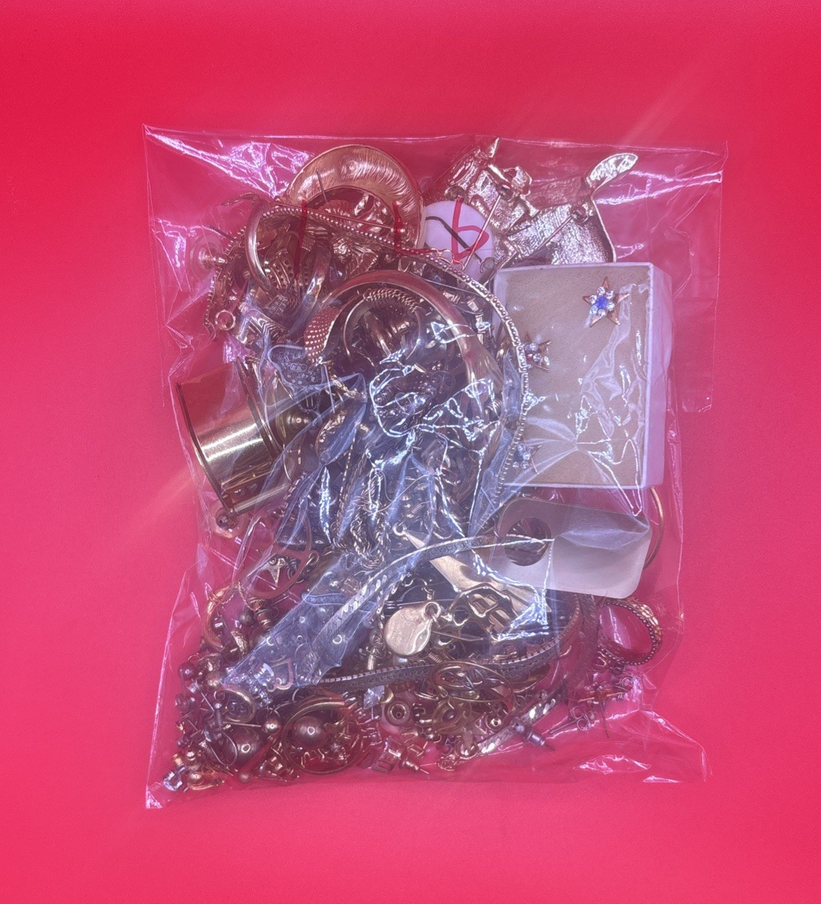 1 lb Wearable Gold Tone Jewelry Lot – Gold Filled & Plated Mix – Great Condition