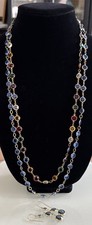 Vintage Austrian Crystal Necklaces Lot 2 And Earrings 