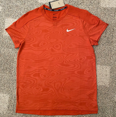 Nike Top Shirt Court Slam Tennis Pickleball Short Sleeve FD5261 $90 Men's Lg