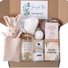New Mom Care Package After Baby, 7pcs New Mom Gifts Set After Birth, Postpart...