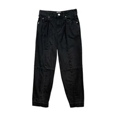 Isabel Marant Jeans Women 36 US 4 Denim Norela Trousers Balloon Barrel Raw Hem