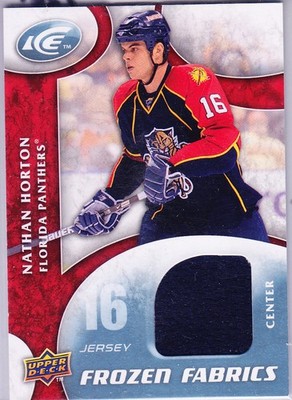 2009-2010 @ UPPER DECK ICE @ FROZEN FABRICS JERSEY @ NATHAN HORTON @ FLORIDA