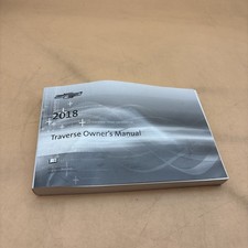 2018 Chevrolet Traverse Owners Manual With free shipping