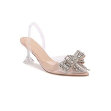 Women's Nina Crystal Bow Heels Beige