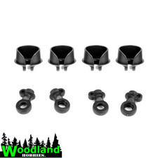 Tekno TKR6140C Locking Shock Rod End and Spring Perch Set
