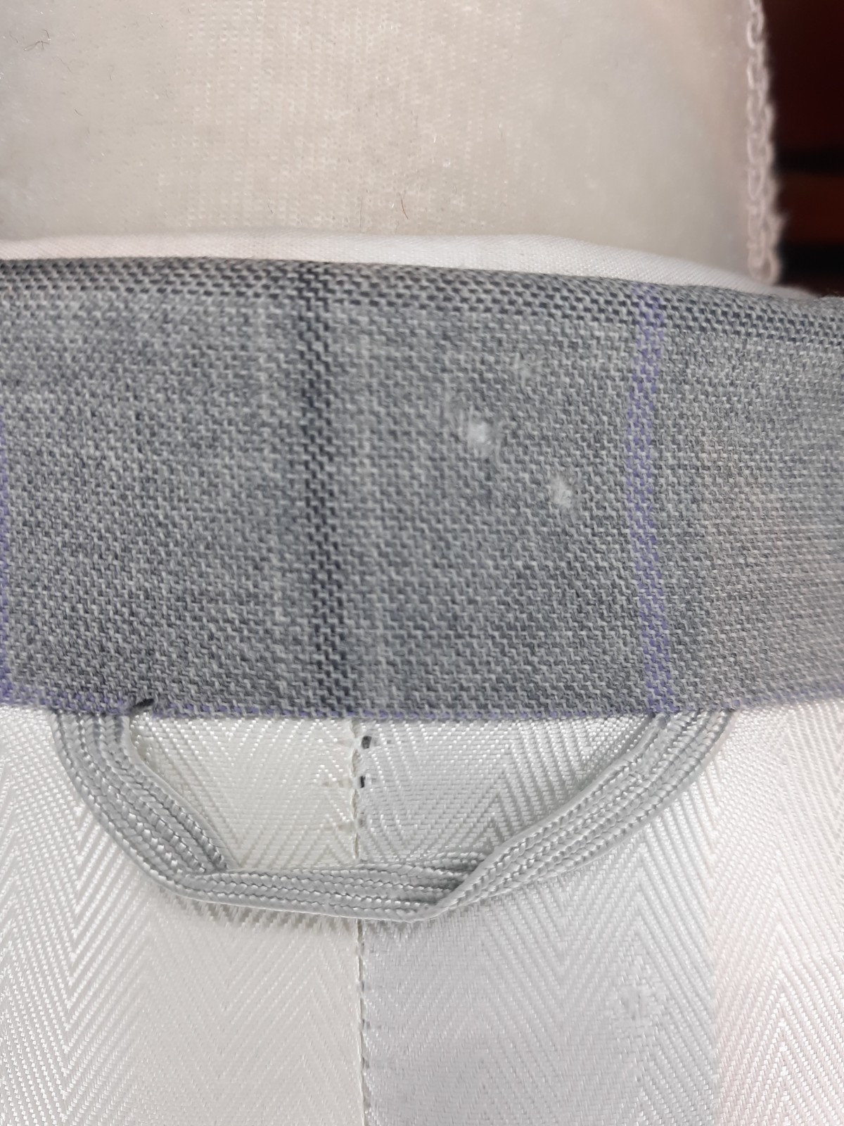 Bespoke Custom Tailored Light Gray Windowpane  Wo… - image 20