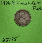 1926 S Lincoln Wheat Cent / Penny 1c Fine