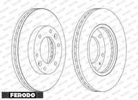 2X Bremsscheibe Ferodo DDF1612C 2 Bremsscheiben FüR Kia