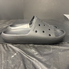 Crocs Classic Slide V2 Slip On Comfort Black Casual Size 9 Men's 11 Women's NWOB