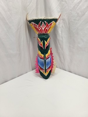 Handmade Fancy Mask Thai Traditional Cultural Phi Ta Khon, Length 10.5''(Approx)
