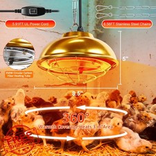 Jaenmsa 350W Chicken Coop Heater, Brooder Warmer, 2 Temp Settings, Small Pet ...