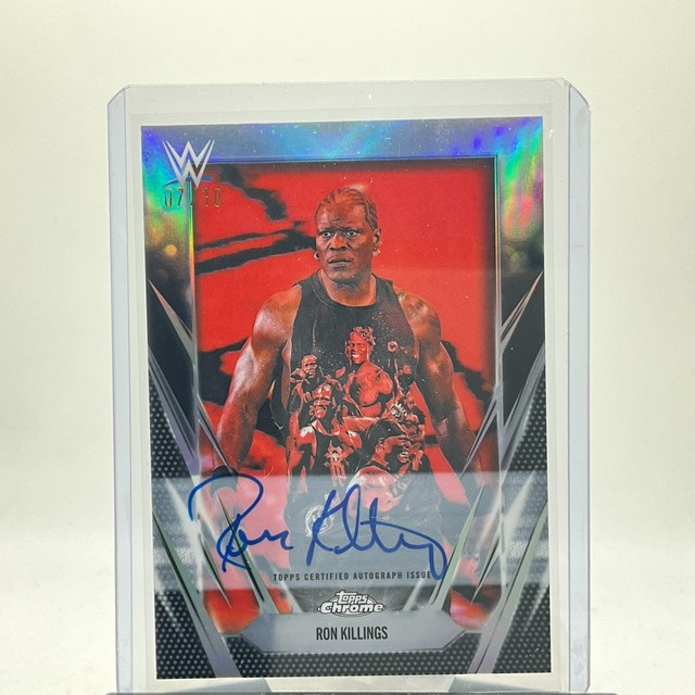 2026 Topps Chrome WWE Ron Killings R-Truth Black Refractor Auto #/10