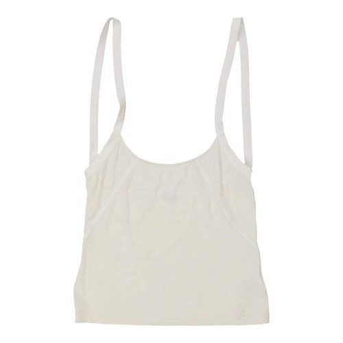 Y2K Versace Cami Top - Large White Cotton