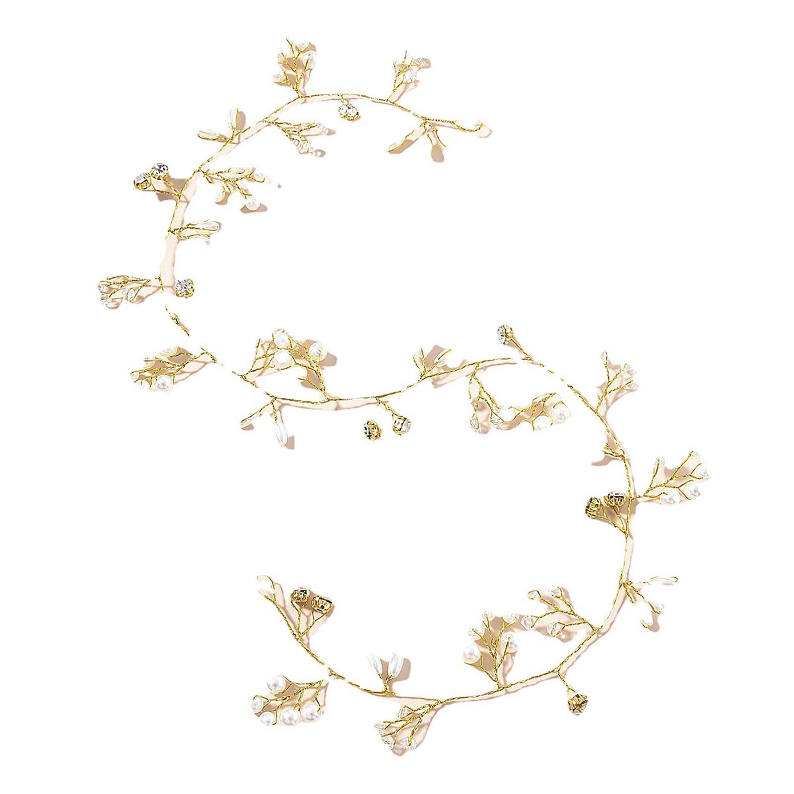 Bridal Headpiece Handcrafted Pearl Rhinestones Decoration Hair Accessory Bride