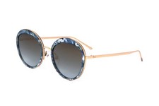 Hickmann HI3052 E04 MARBLED BLUE/GOLD 53/21/145 Women's Sunglasses