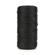 KINGLAKE 426 Feet Nylon Twine 36 Black String 2mm - 426 Feet,