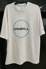 O'NEILL Men's Basic Skins 50 UVA UBA Protection Rash Guard White T-shirt Sz 3XL