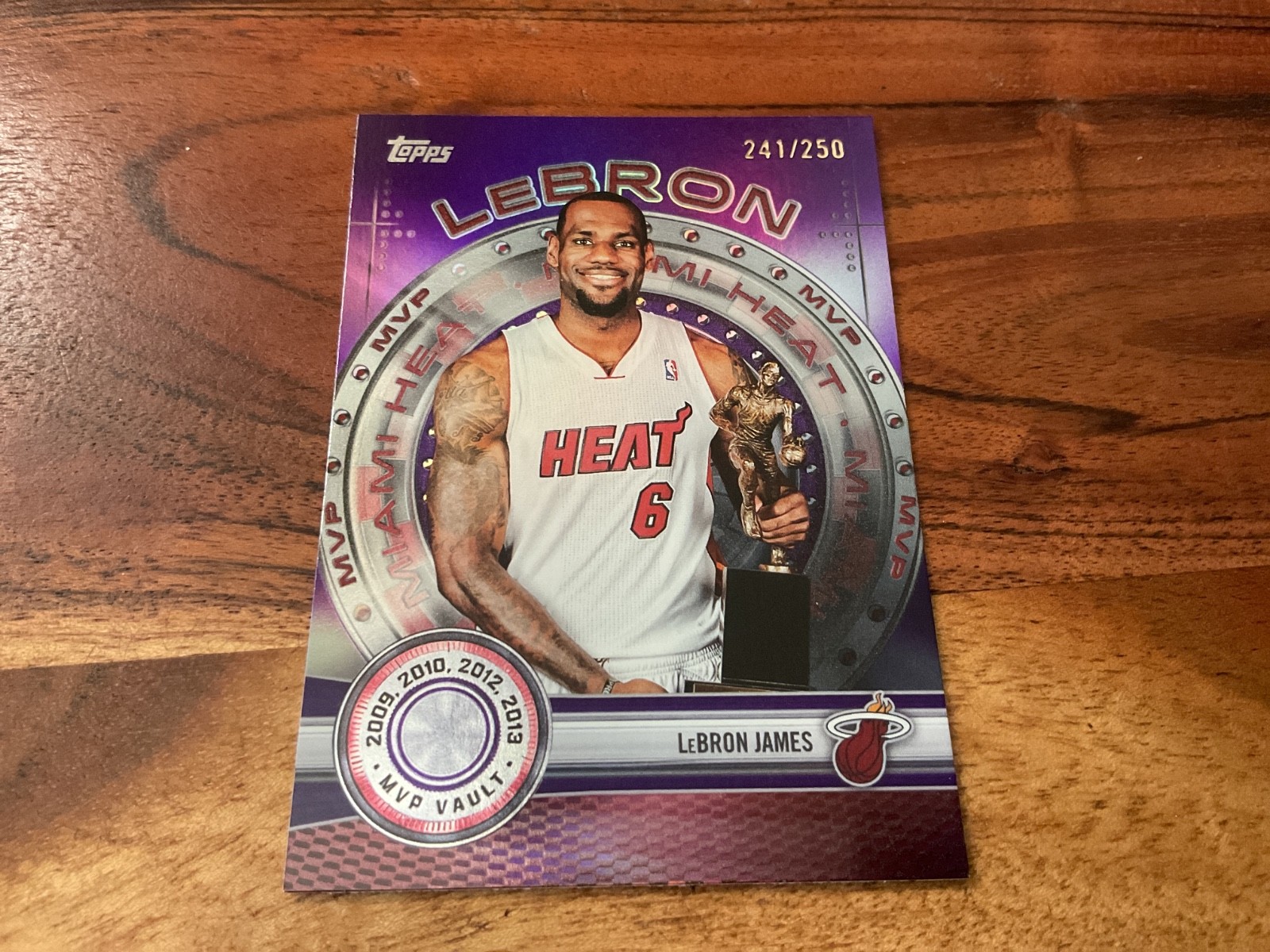 2025-26 Topps LeBron James MVP Vault Purple Foil /250 #MVP-8