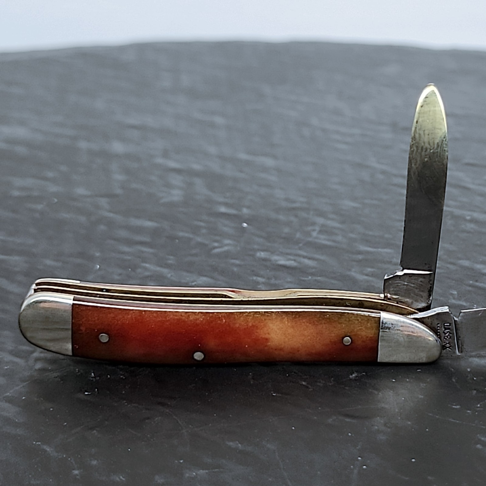 Case XX SR6220 Peanut Pocket Knife Smooth Satin Rose Bone 2-Blade USA Made ✓