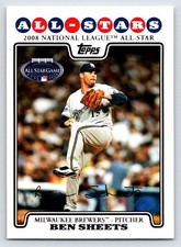 2008 Topps Updates & Highlights #UH316 Ben Sheets Milwaukee Brewers